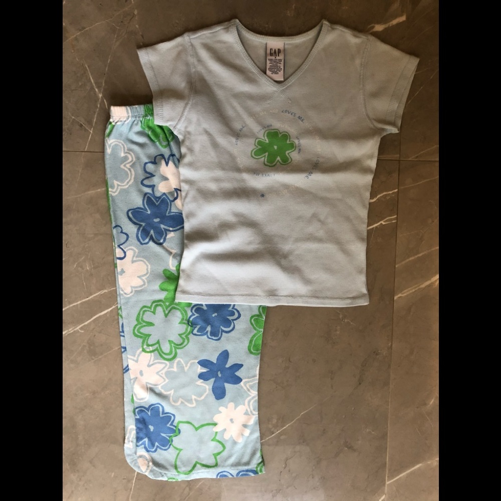 GAP Girl's 2 Pc Capri PJ - Picture 2 of 3